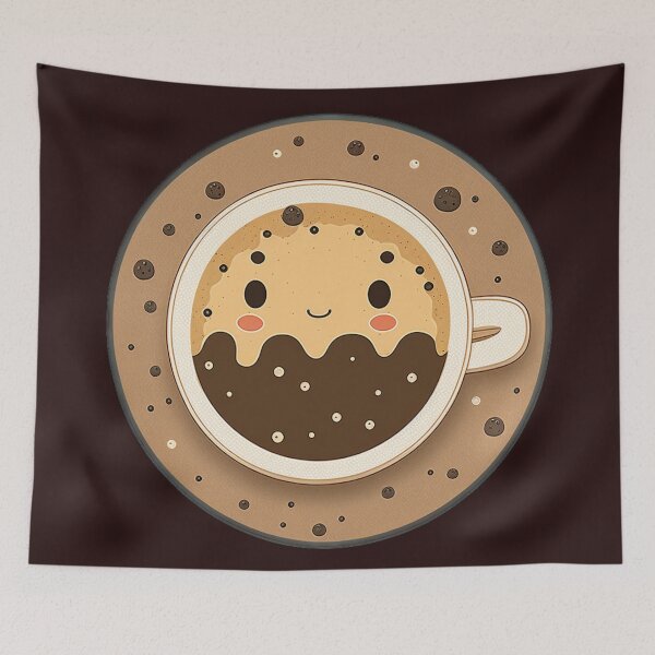 Item preview, Wake Up and Smell the Coffee - Coaster Art Illustration designed and sold by PixelPerfectCo.