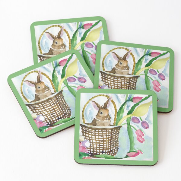 Item preview, Easter Rabbit in a Basket designed and sold by DelynCreates.