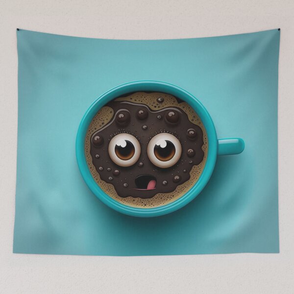 Item preview, Wake Up and Smell the Coffee - Coaster Art Illustration designed and sold by PixelPerfectCo.