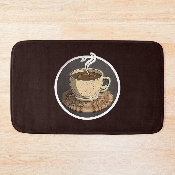 Item preview, Wake Up and Smell the Coffee - Coaster Art Illustration designed and sold by PixelPerfectCo.