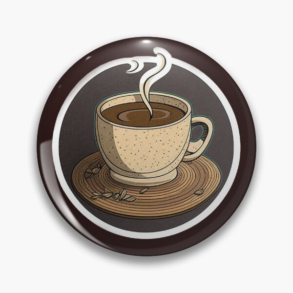 Item preview, Wake Up and Smell the Coffee - Coaster Art Illustration designed and sold by PixelPerfectCo.