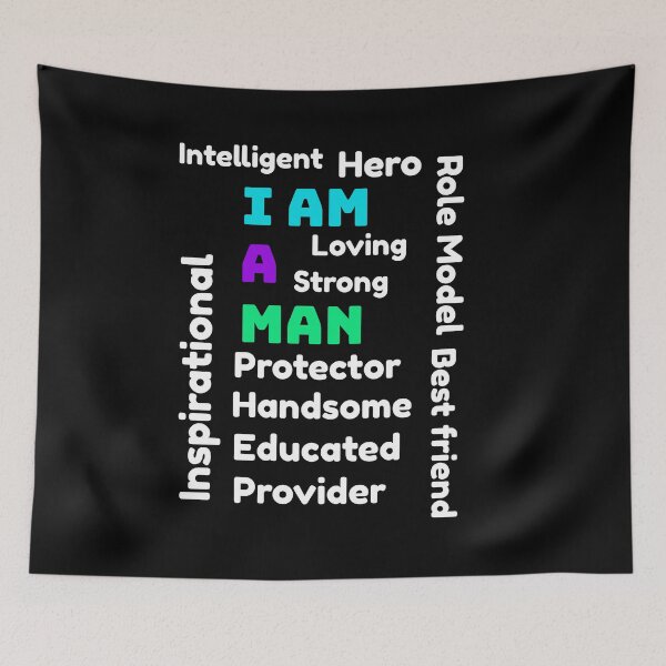 Item preview, I Am A Man | Men | Kings designed and sold by TeesByAngelzB.