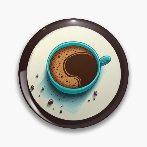 Item preview, Wake Up and Smell the Coffee - Coaster Art Illustration designed and sold by PixelPerfectCo.