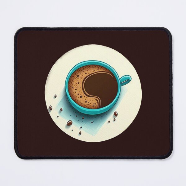 Item preview, Wake Up and Smell the Coffee - Coaster Art Illustration designed and sold by PixelPerfectCo.
