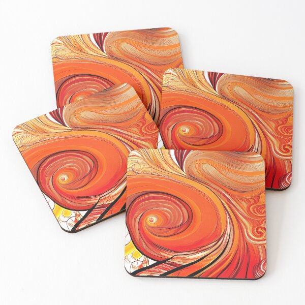 Item preview, Cinnamon Orange Swirls designed and sold by TiltedCode.