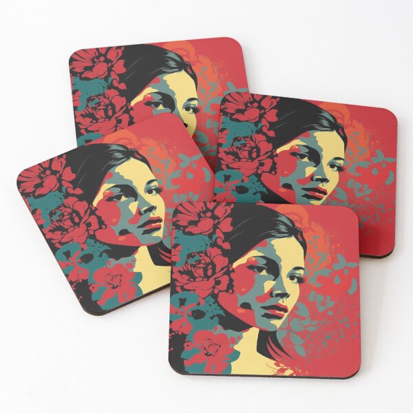 Item preview, Abstract Design of Latina Red and Black on Redbubble designed and sold by RuizCreative.