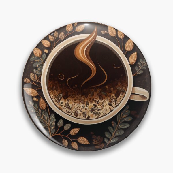 Item preview, Wake Up and Smell the Coffee - Coaster Art Illustration designed and sold by PixelPerfectCo.