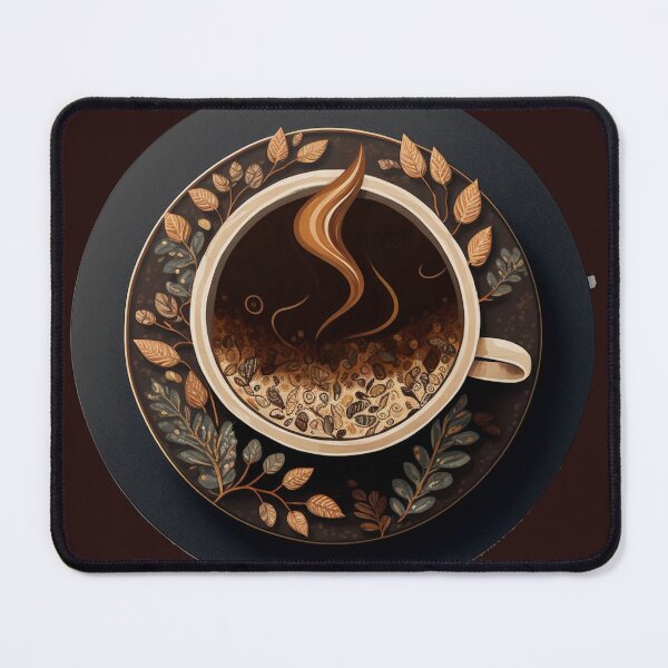 Item preview, Wake Up and Smell the Coffee - Coaster Art Illustration designed and sold by PixelPerfectCo.