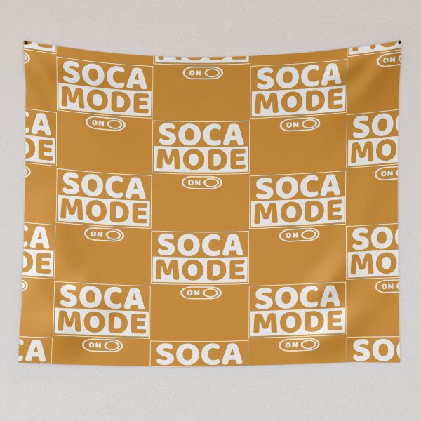 Item preview, Soca Mode Brand Logo in White Print - Soca Mode designed and sold by Soca-Mode.