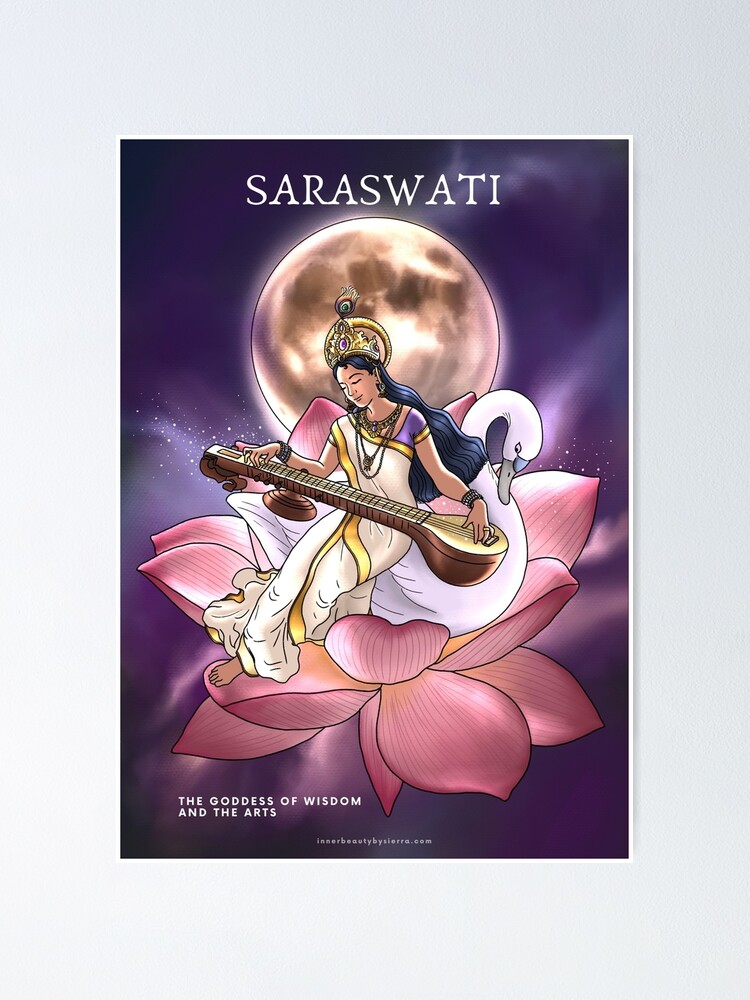 goddess saraswati by suVarts on DeviantArt