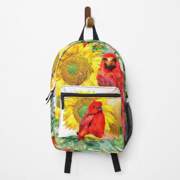 Item preview, Sunflowers Cardinal Birds Watercolor Painting | A beautiful Watercolor Painting designed and sold by Color-Me-Blue.