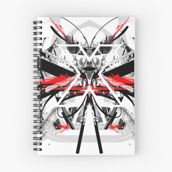 Item preview, Red, black and white symmetrical abstract typography design designed and sold by ZebEddy.
