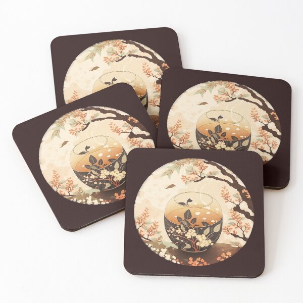 Item preview, Wake Up and Smell the Coffee - Coaster Art Illustration designed and sold by PixelPerfectCo.