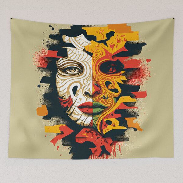 Item preview, Latino Inspired Abstract - Vibrant Design on Redbubble designed and sold by RuizCreative.