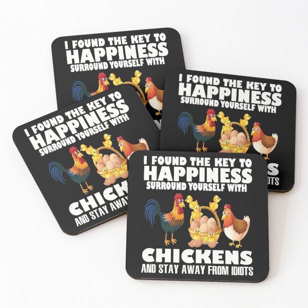 Item preview, I Found The Key To Happiness Surround Yourself With Chicken  designed and sold by vergiereddish.