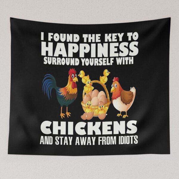 Item preview, I Found The Key To Happiness Surround Yourself With Chicken  designed and sold by vergiereddish.