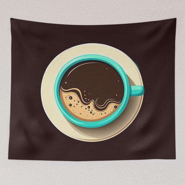 Item preview, Wake Up and Smell the Coffee - Coaster Art Illustration designed and sold by PixelPerfectCo.