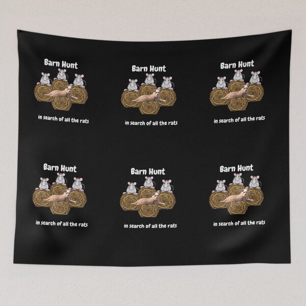Item preview, Funny Barn Hunt - in search of all the rats with a Cairn terrier dog designed and sold by Just4doglovers.