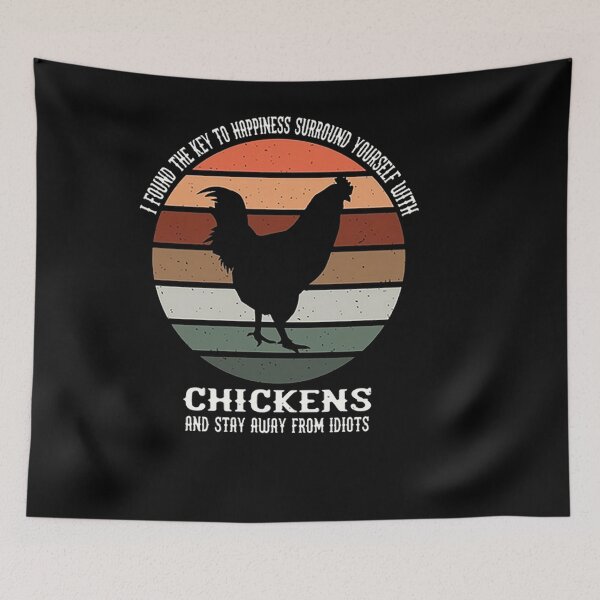 Item preview, I Found The Key To Happiness Surround Yourself With Chicken  designed and sold by vergiereddish.