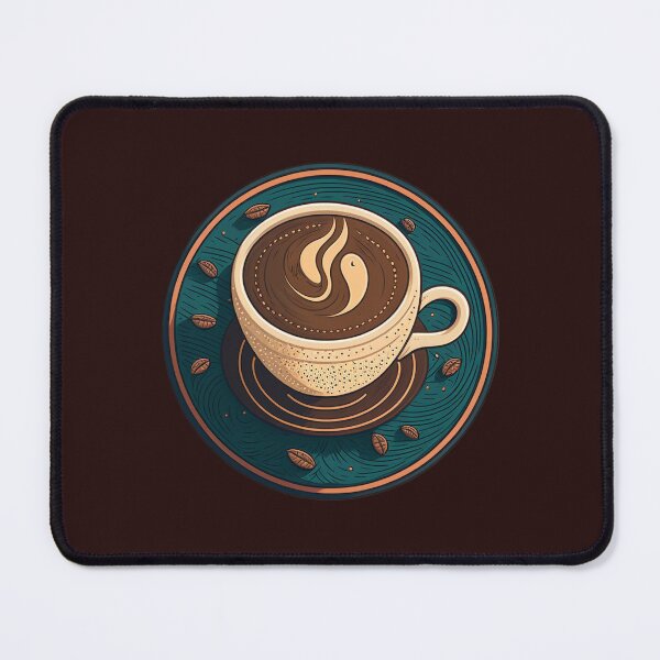 Item preview, Wake Up and Smell the Coffee - Coaster Art Illustration designed and sold by PixelPerfectCo.