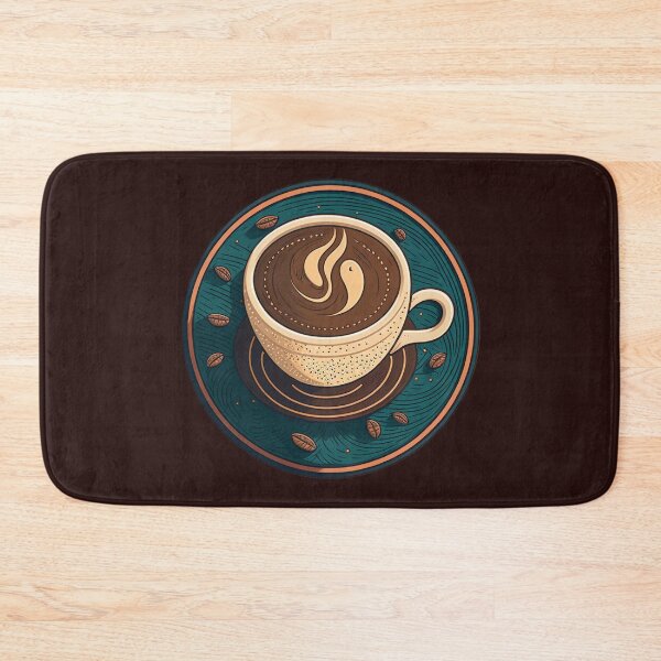 Item preview, Wake Up and Smell the Coffee - Coaster Art Illustration designed and sold by PixelPerfectCo.