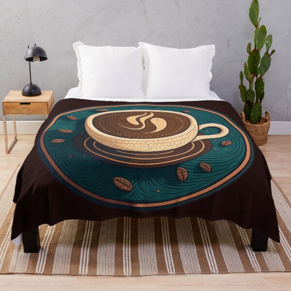 Item preview, Wake Up and Smell the Coffee - Coaster Art Illustration designed and sold by PixelPerfectCo.