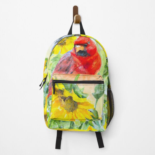 Item preview, Sunflowers Cardinal Birds Watercolor Painting | A beautiful Watercolor Painting designed and sold by Color-Me-Blue.