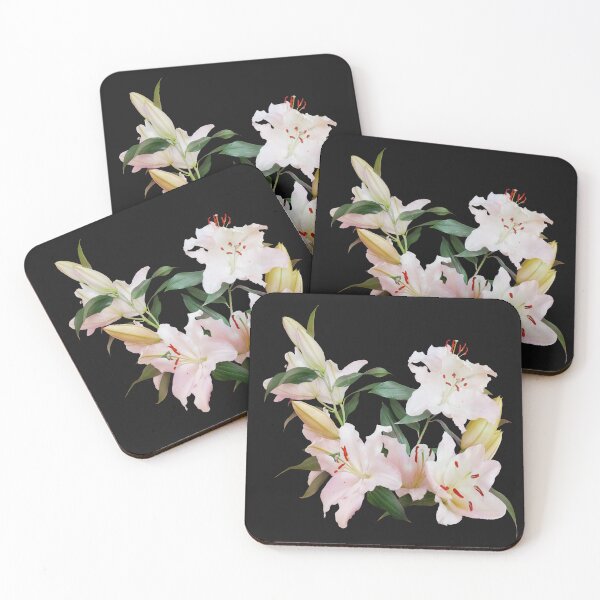 Item preview, White lilies symbol of beauty and purity designed and sold by Dusanka Djeric.