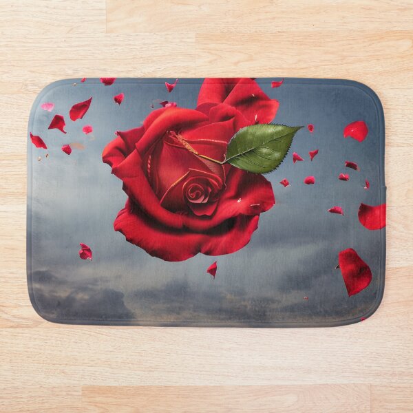 Item preview, Beautiful Red Rose and Petals designed and sold by Poetic Patterns Studio.