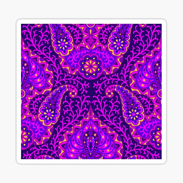 Purple & Pink Hindu Print Sticker