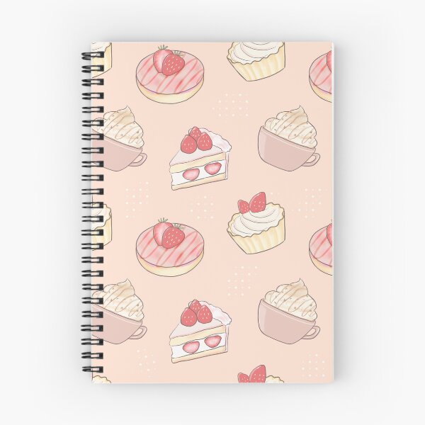Item preview, Strawberry shortcake strawberry donut and coffee designed and sold by Maple3Studio.