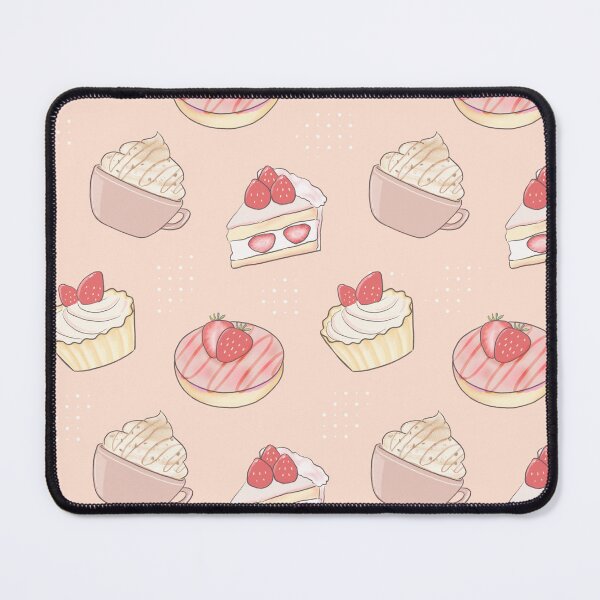 Item preview, Strawberry shortcake strawberry donut and coffee designed and sold by Maple3Studio.