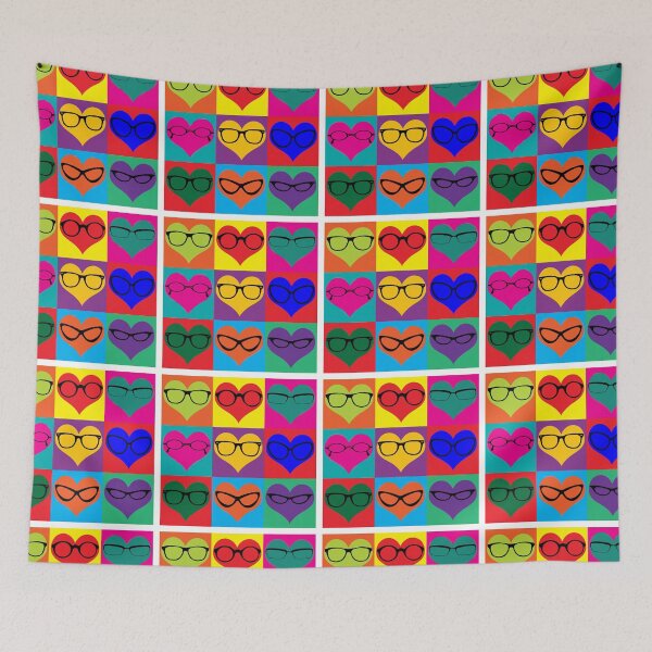 Item preview, Heart and Glasses Spectacular Love designed and sold by HatzicTshirts.