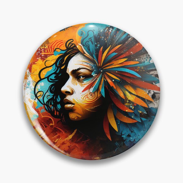 Item preview, Latino Inspired Abstract 5 - Vibrant Design on Redbubble designed and sold by RuizCreative.