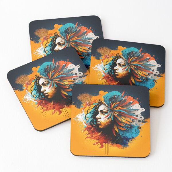 Item preview, Latino Inspired Abstract 5 - Vibrant Design on Redbubble designed and sold by RuizCreative.