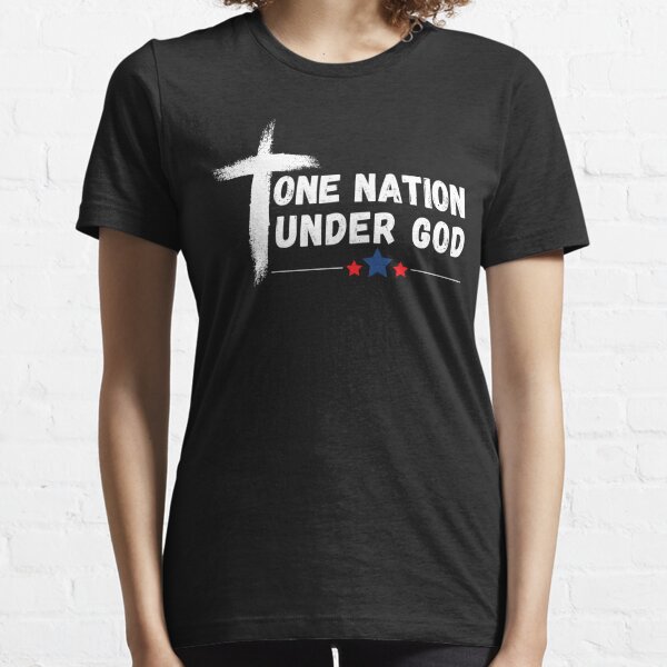 Los Angeles Rams One Nation Under God Black T-Shirt