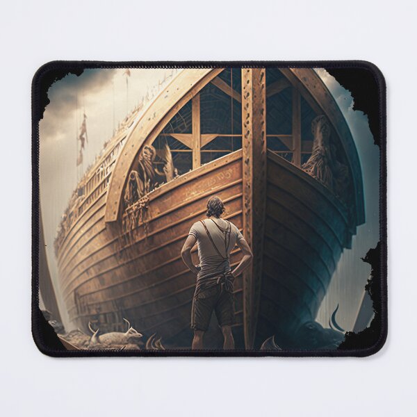 Item preview, Noah standing Infront of the Ark designed and sold by ThroughHisGrace.