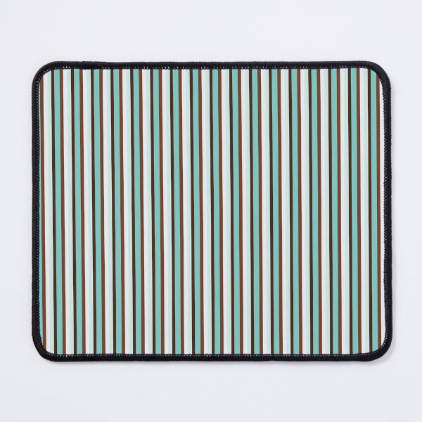 Item preview, Chocolate and Mint Vertical Stripes in Pretty Tints of Teal and Shades of Brown designed and sold by Karen McFarland.