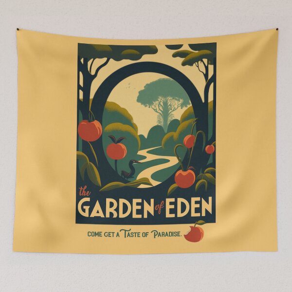 Item preview, The Garden of Eden - Vintage Travel Poster designed and sold by Boundliss.
