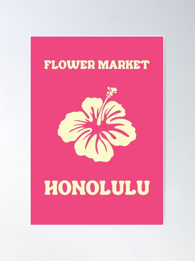 pink and yellow hibiscus flower market honolulu