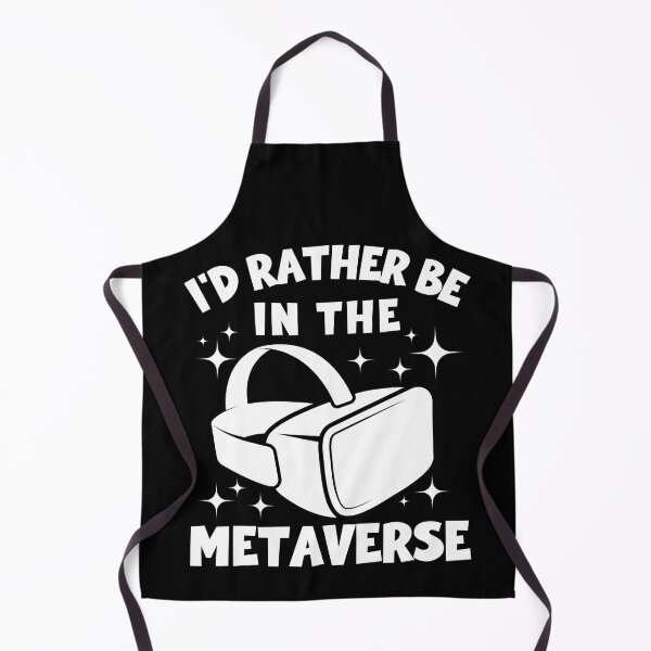Item preview, I'd Rather Be In The Metaverse Cool Metaverse Headset Gift For VR Lovers designed and sold by DadJokeDescript.