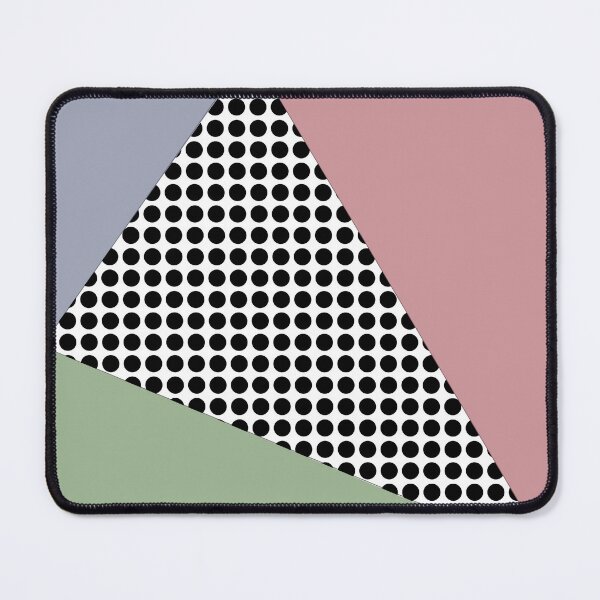 Item preview, Color areas with black dots, sage green, pink and grey designed and sold by Ninaeva.