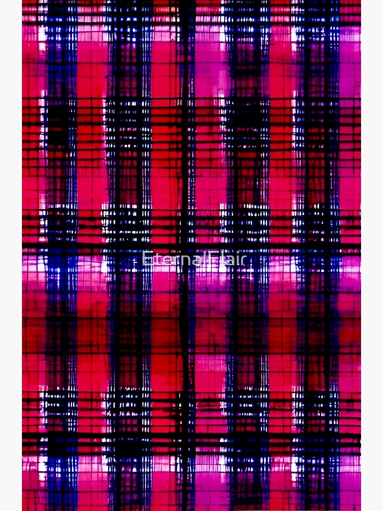 Red Tartan Plaid Pattern Poster