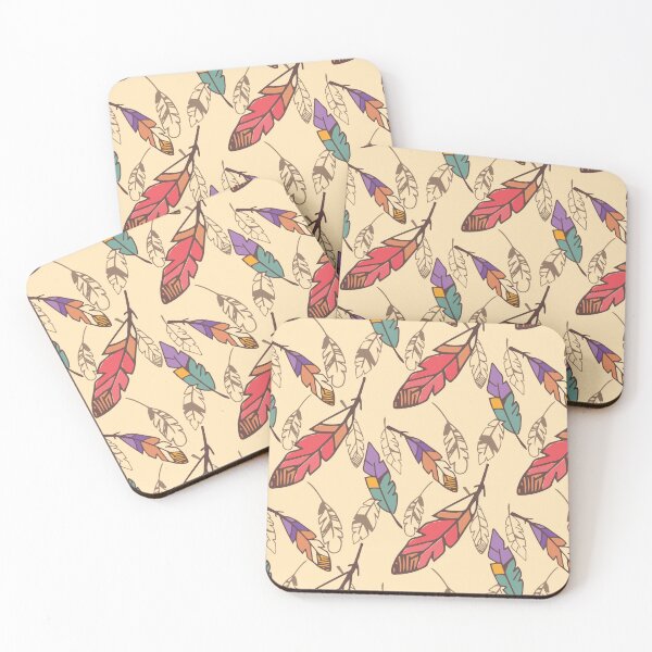Item preview,  Bohemian Colorful Feathers Seamless Pattern  designed and sold by PatternHome.