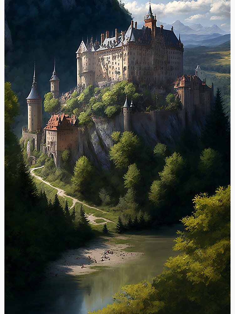 Dungeons and Dragons Beautiful Castle | Art Board Print