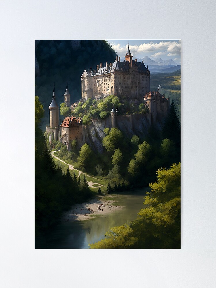 Dungeons and Dragons Beautiful Castle | Art Board Print