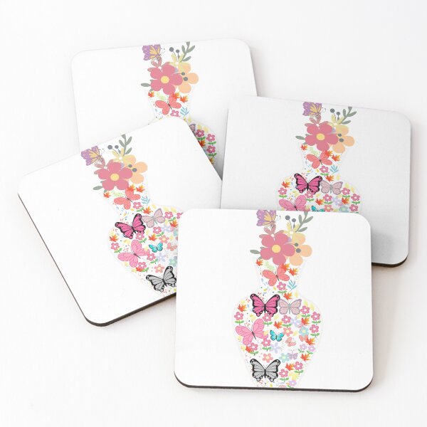 Item preview, Butterfly Pattren With Very Nice Vase And flowers designed and sold by Onasaart.