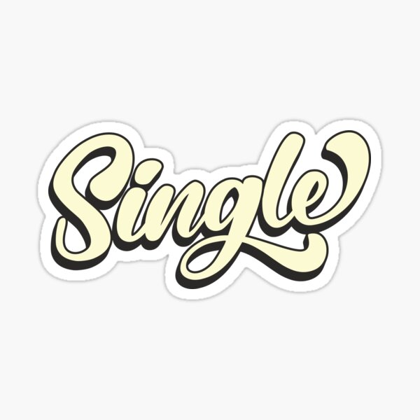 Single Valentines Day Dating Gift Sticker