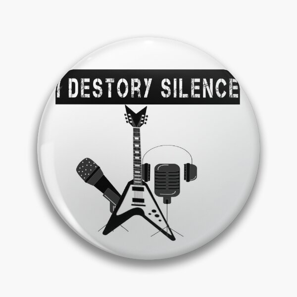Item preview, I Destroy Silence Guitar designed and sold by TheGreedyCrypto.
