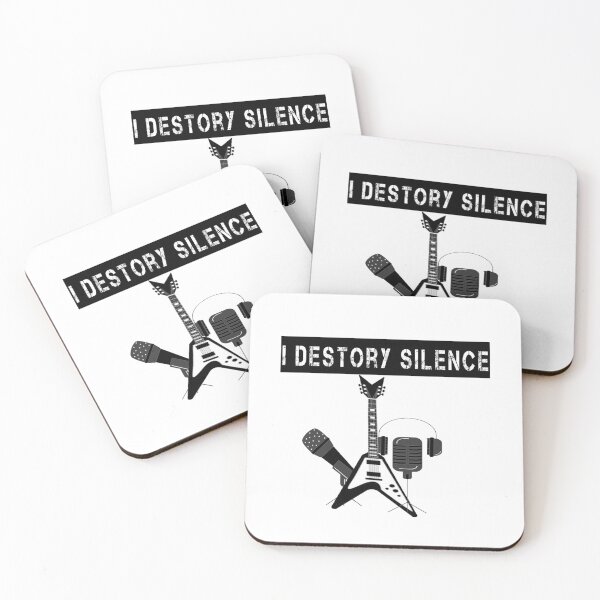 Item preview, I Destroy Silence Guitar designed and sold by TheGreedyCrypto.